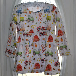 FARM Girls Long Sleeve Tunic Size 5/6